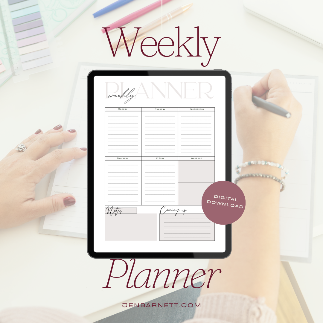 Weekly Blank Planner | Printable