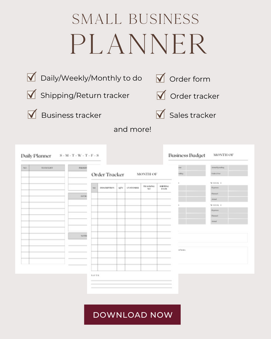 Small Business Planner | Printable