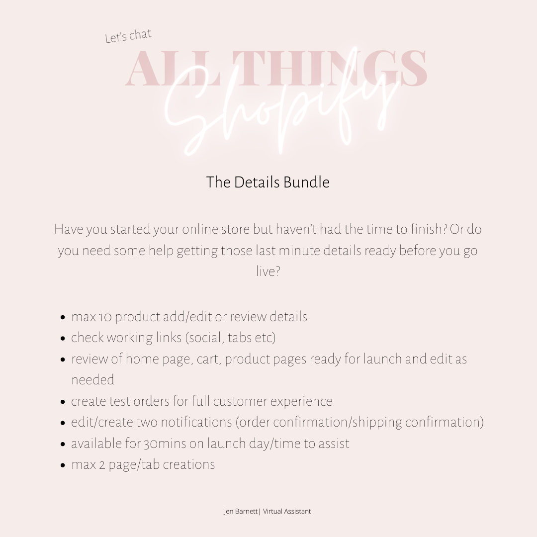 All things Shopify | The Details Bundle
