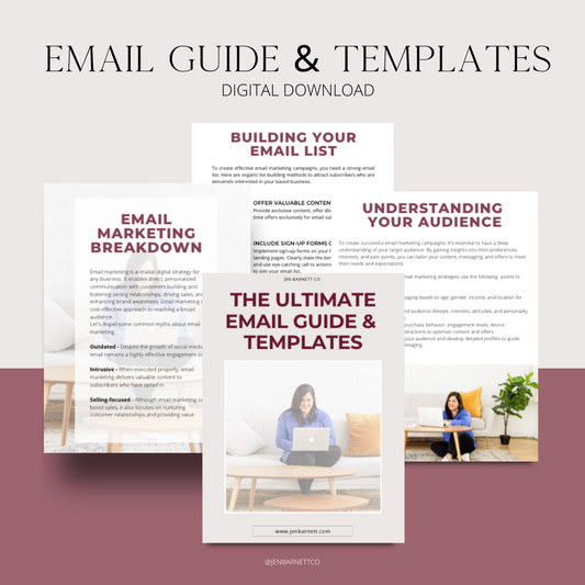 Email Marketing Guide with Templates | WORKBOOK