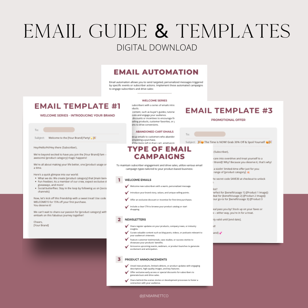 Email Marketing Guide with Templates | GUIDE BOOK