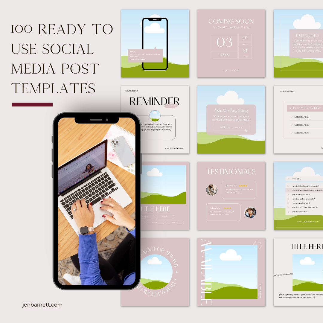 Social Media Template Bundle | POST & STORY SIZE