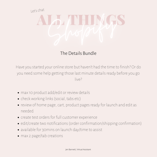 All things Shopify | The Details Bundle